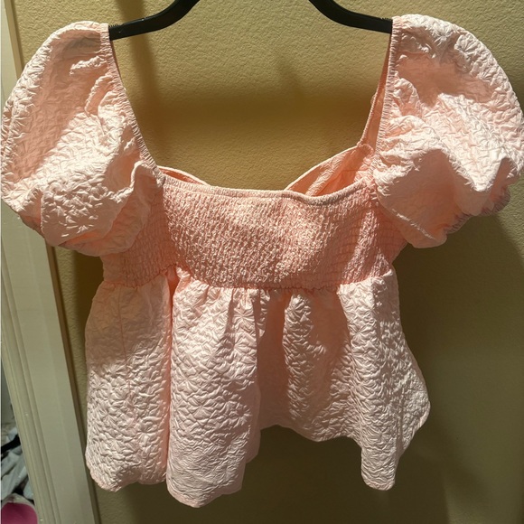 light pink babydoll blouse - Picture 2 of 2